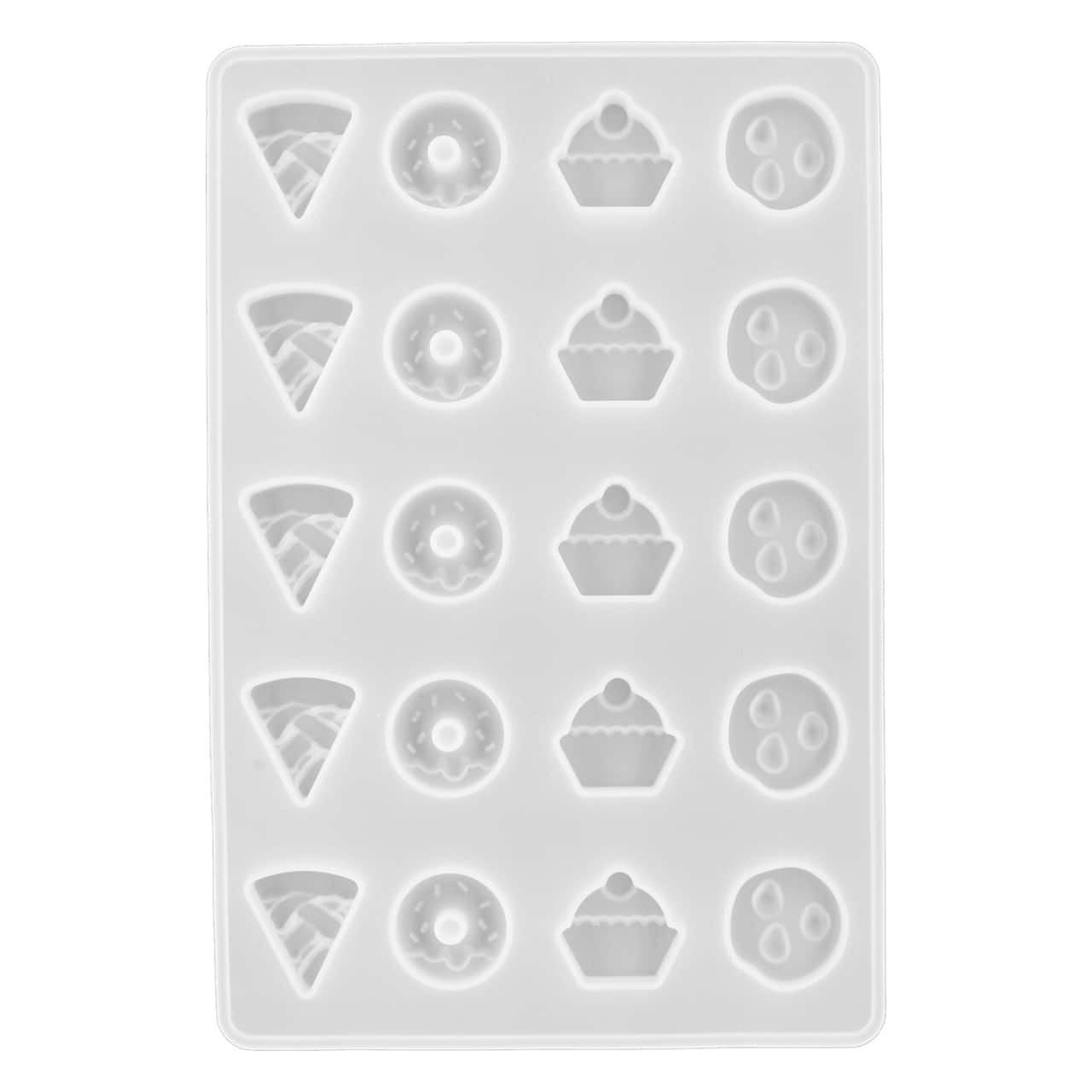 Moule à plaquettes de cire en silicone en forme de collations sucrées mixtes de Make Market